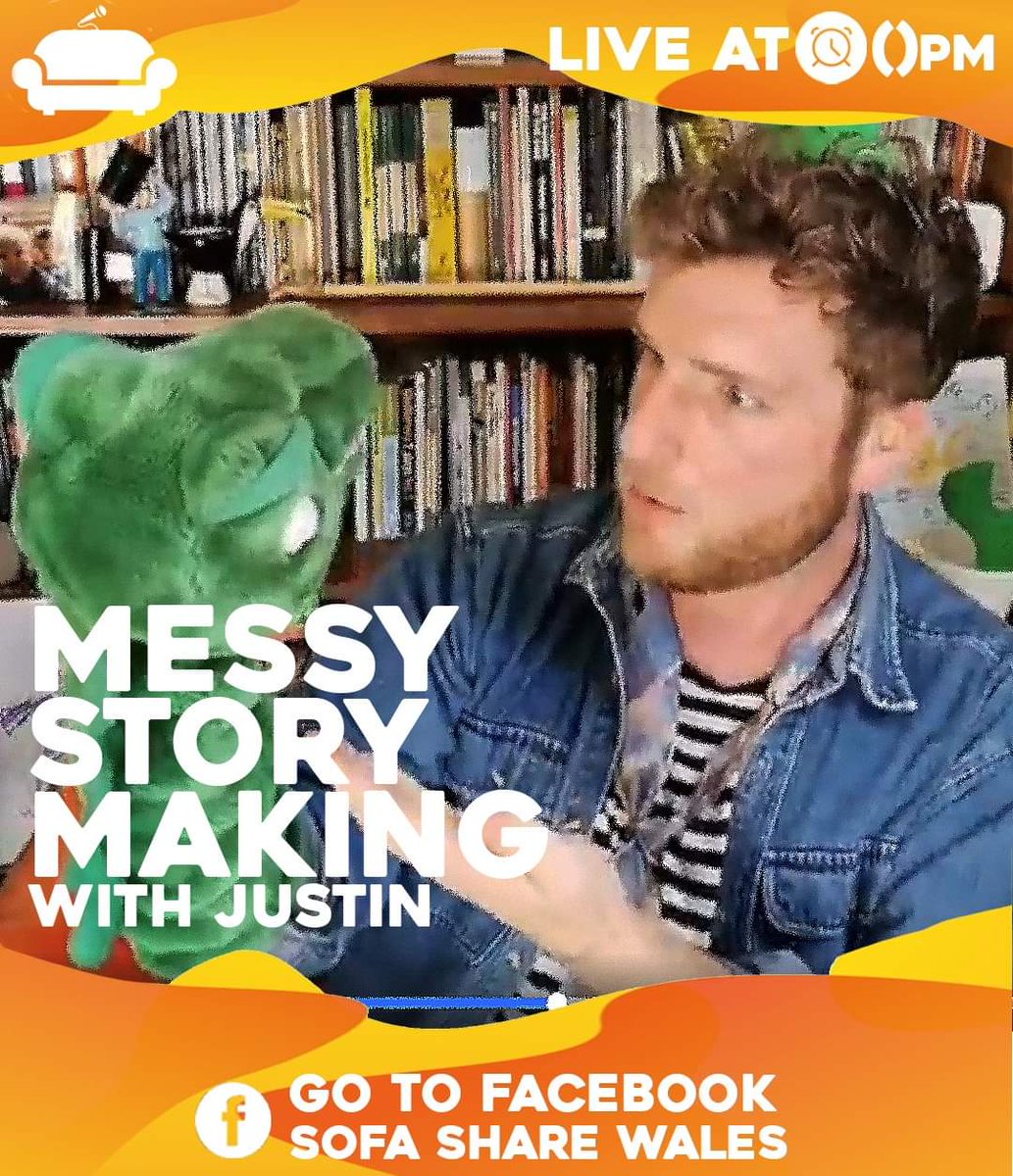 sofasharewales's tweet photo. PARENTS, YOUNGUNS AND PEOPLE WHO LIKE STORIES!

It's a rainy day where we are, how about you? If so, don't worry, we got you covered! 

3PM Messy Story Making! Tune in, sit back and get involved by suggestion what should happen in todays strange tale!

Over on Sofa Share Wales https://t.co/7c9QCft3Cp