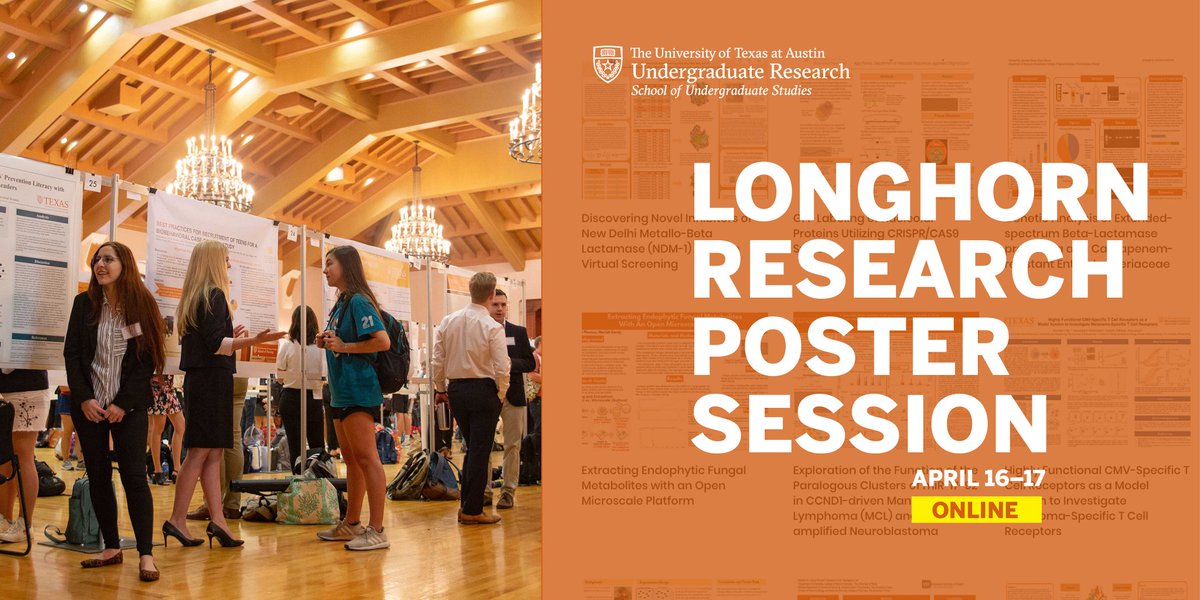UTPsychology's tweet photo. Today is the last day to vote for your favorite #longhorn research poster. Check out some of the work our #UTPsychology undergrads have been doing!
Vote 👉 https://t.co/EoWrtbjNUd
#UTResearchWeek
#HookEm https://t.co/o81VfklYPU