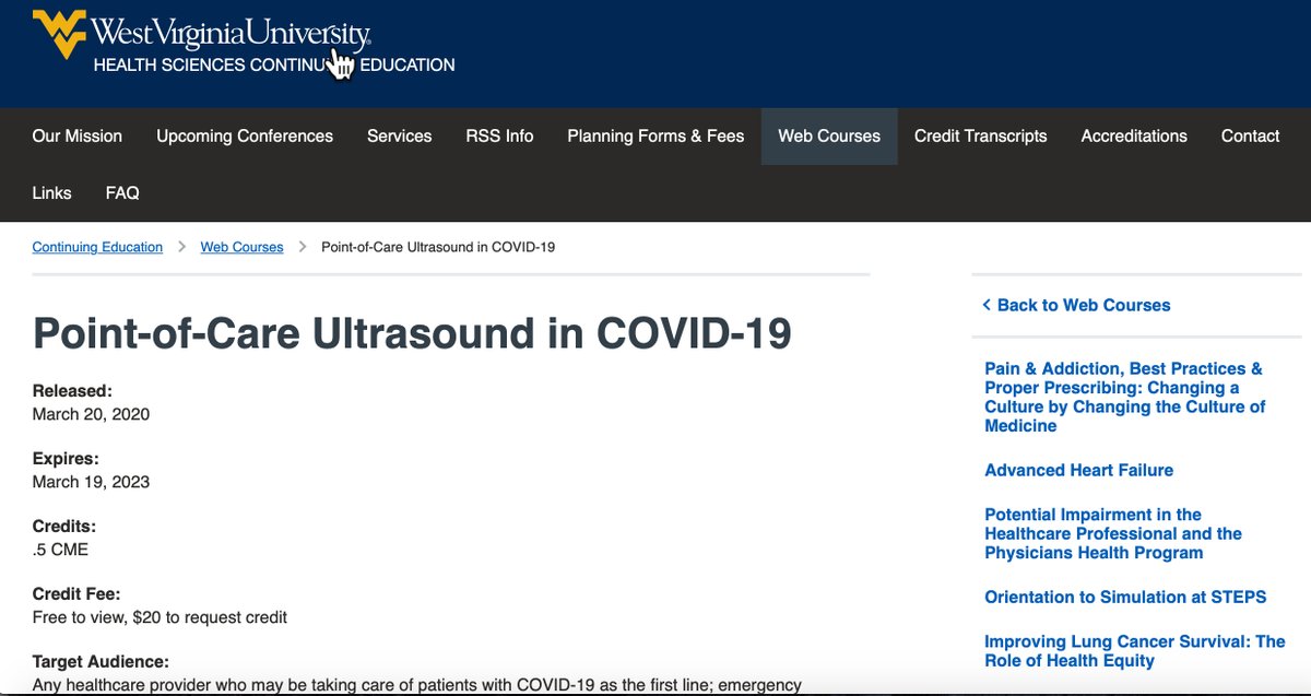 jminardi21's tweet photo. There's a lot of great info on #POCUSforCOVID 
Here's our #CME offering on the topic from @WVUMedSchool @WestVirginiaU #COVID19 #POCUS 
Let me know what you think
https://t.co/DqlbPAvG3f https://t.co/pnxdZNEmmi