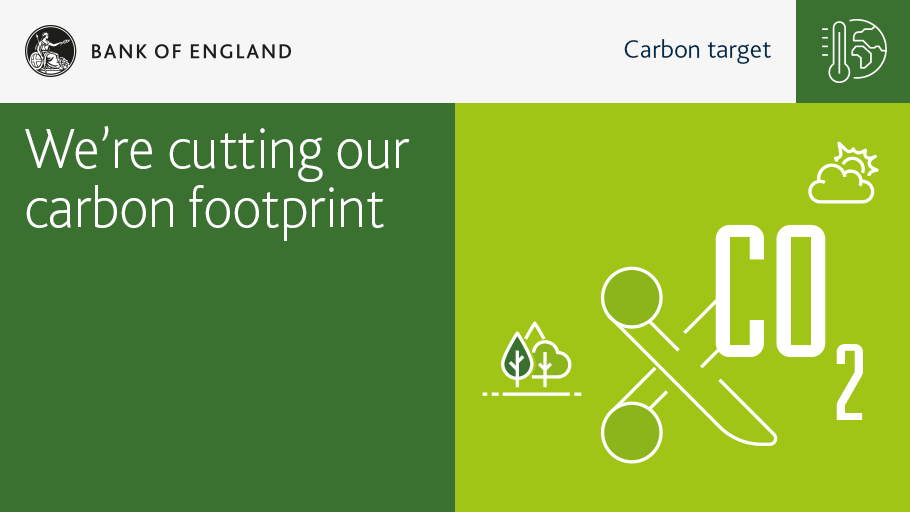 bankofengland's tweet photo. We’ve cut our carbon footprint by a third (33%) since 2016, the year we first measured it. We want to do more. By 2030, we aim to reduce it by 63% compared to our 2016 starting point. Find out more: https://t.co/9m6Zx16VOV https://t.co/4sFogrIZB6