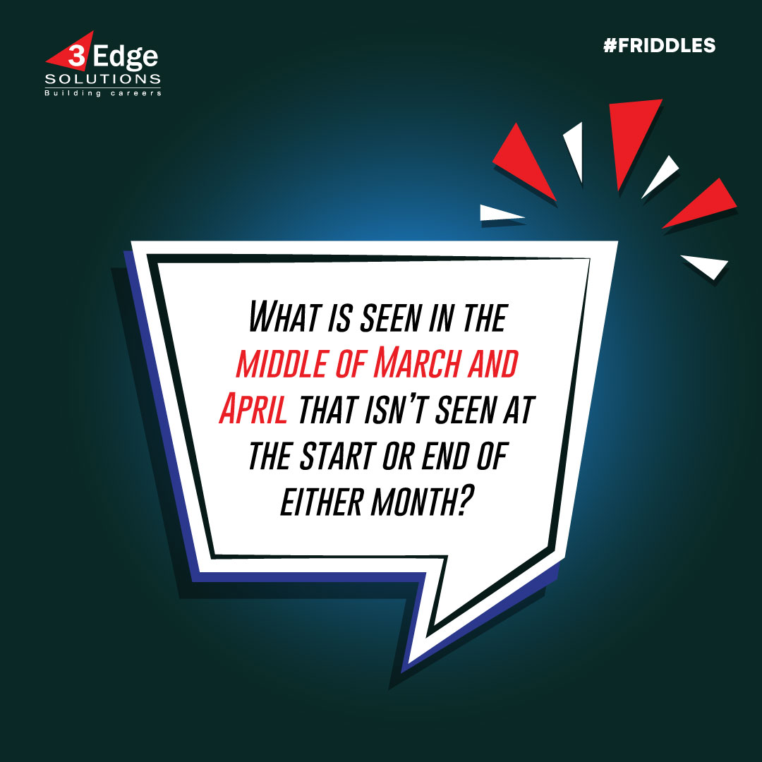 3edgetraining's tweet photo. Get those calendars ready. You’ll need it to figure out this riddle.

#Friddles #FridayFun #3Edge #Riddles https://t.co/Ln5UCXKrAS