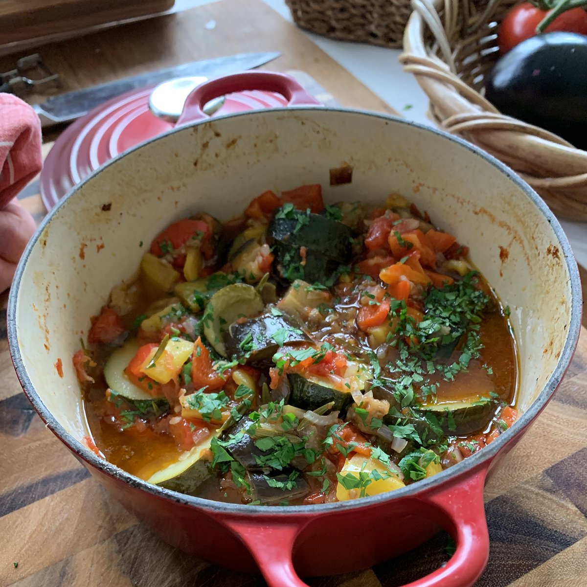 I’ve been asked how I cook Ratatouille many times over the years. Look out for my cooking demo clip on <a href="/channel7/">Channel 7</a> news, 6pm tomorrow night, around the 2nd ad break. It really is a simple yet endlessly versatile dish, easy enough for any home cook to master. 
📸 <a href="/LisaMontagueOz/">Lisa Montague</a>