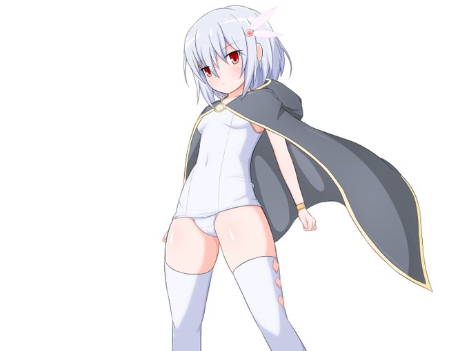 絵312号「ノエさん」
魔法少女風(ただしソックスの謎の穴とマントと謎ヘアアクセを足しただけ) 