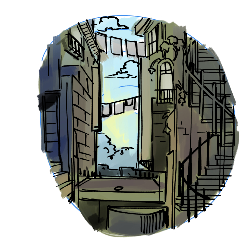 うずまきから背景を錬成するやつ試したけどなるほどね完全に理解した 理解してない いもーす のイラスト