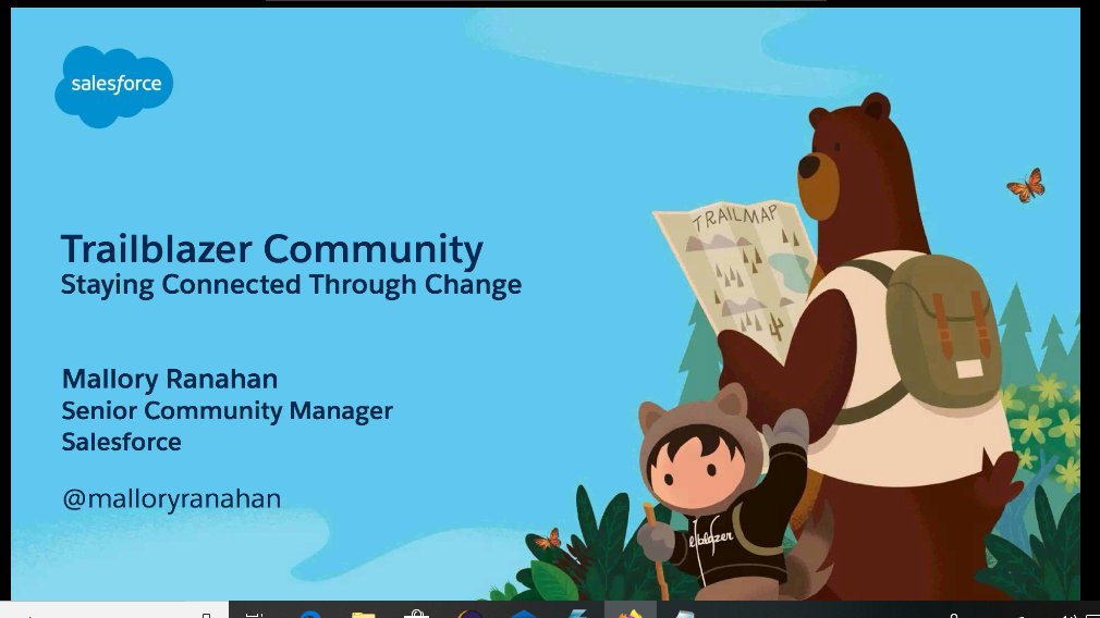 iamabhithombare's tweet photo. Attending virtual meetup by Pune salesforce developer group.
#trailhead #salesforce #punesfdc #salesforcedeveloper #TrailblazerCommunity #quarentinelearning https://t.co/H0RCr7ElYq
