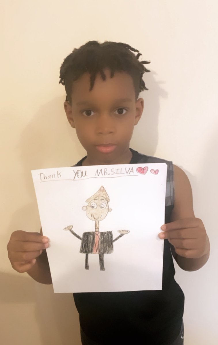 Grade4sfabx's tweet photo. Happy Principal’s Day to our wonderful principal Mr.Silva! You’re the best! We appreciate you!💕💕@SFABronx #PrincipalAppreciationDay https://t.co/x1S7ogseOS