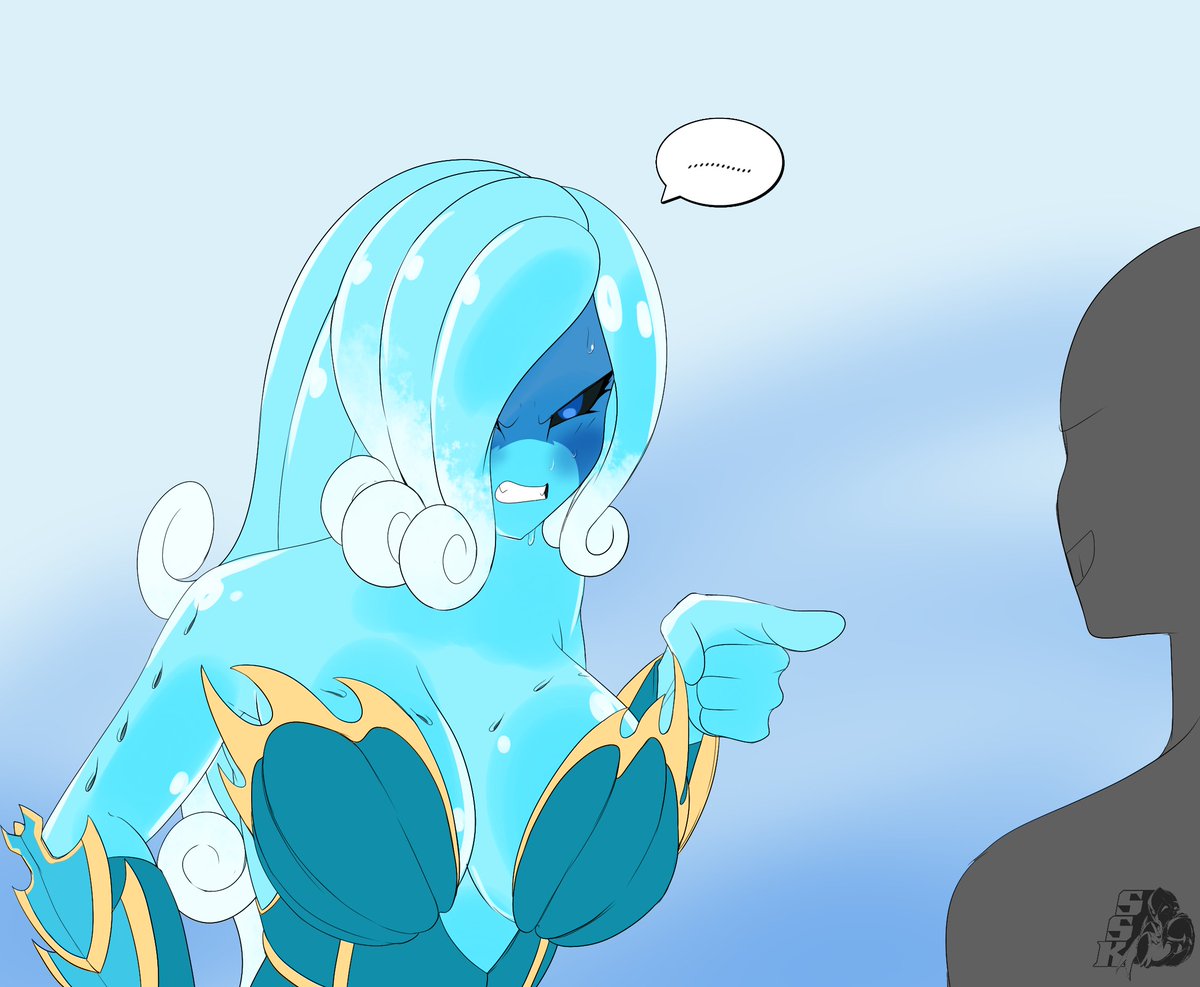 can't believe I have a sea siren literally made of [mostly] water yet never did this meme yet... correcting that now 