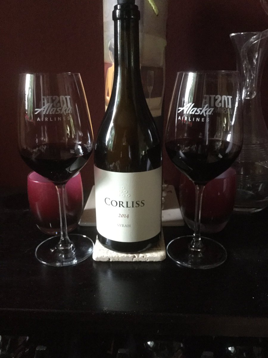 @VirtualWineClub What’s for dinner?   Corliss 2014 Syrah!   Happy Friday to everyone who chose wine over cooking tonight.  #whoneedsfood #notcookingtonight #WallaWallaWine #corliss #30moredays