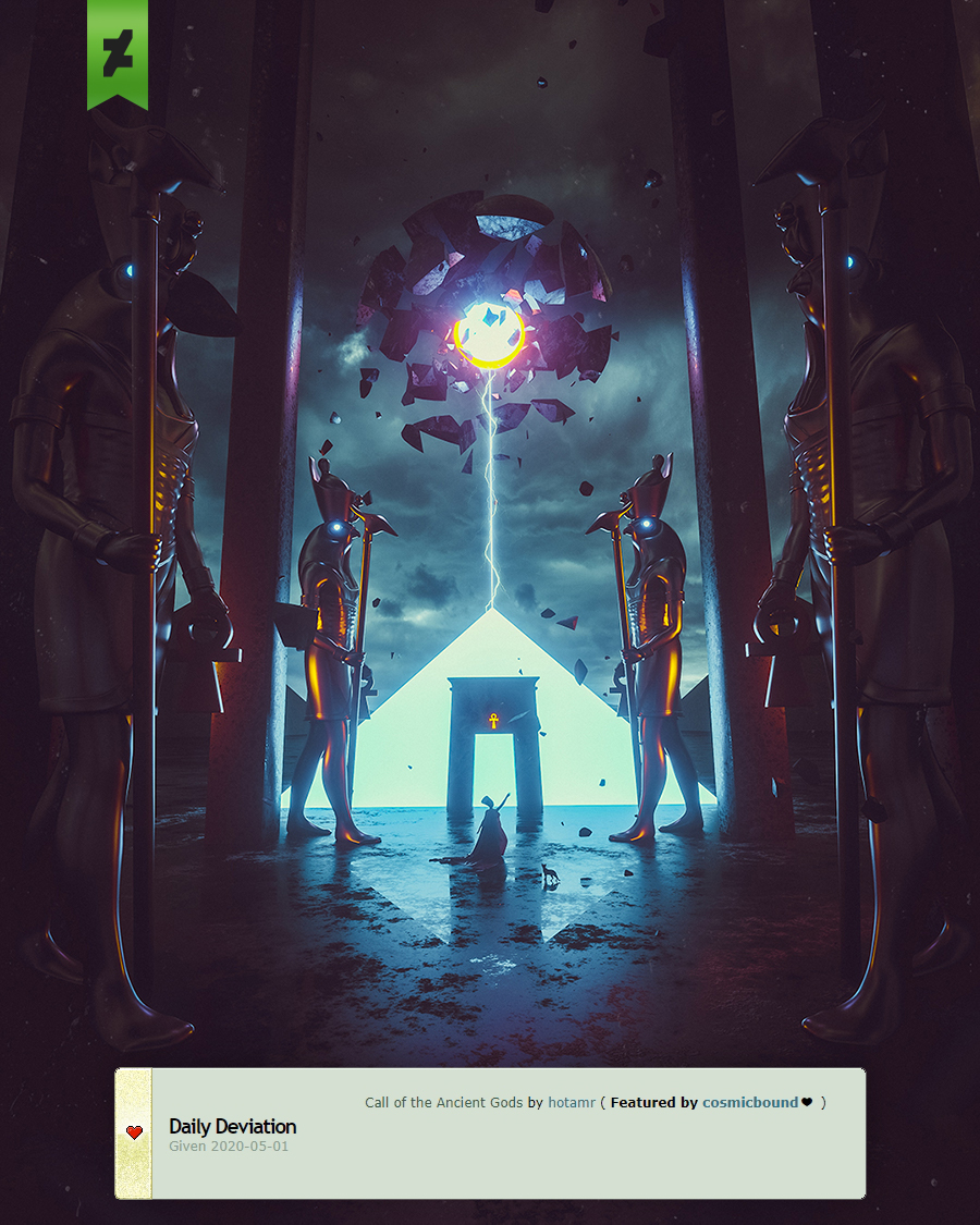 "Call of the Ancient Gods" artwork has been awarded a Daily Deviation on <a href="/DeviantArt/">DeviantArt</a>! 

fav.me/ddw1lcd

#DigitalArt #ConceptArt #Surreal