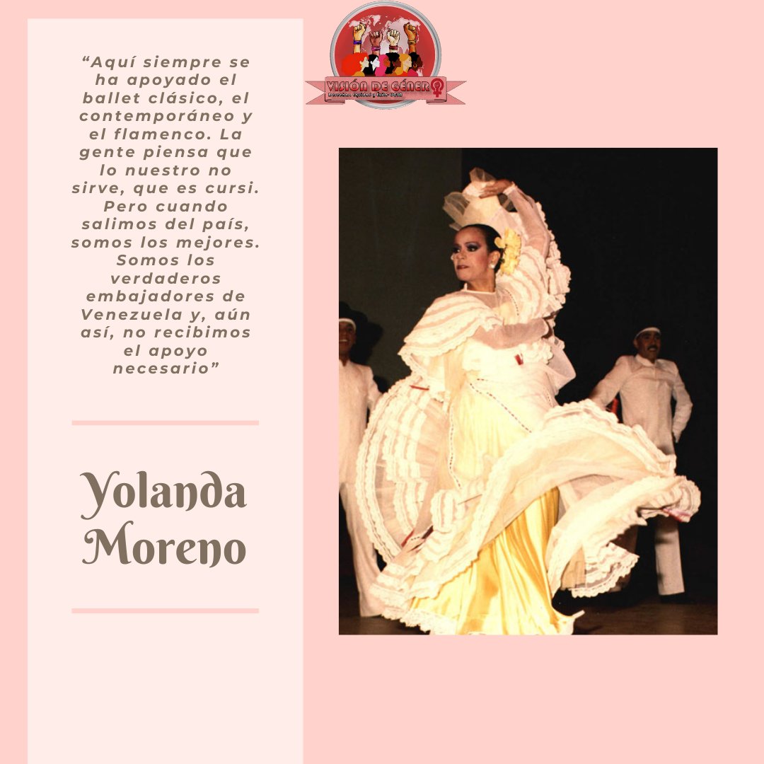 visiondgenerove's tweet photo. A proposito de que el dia de ayer 30 de Abril se celebro el Día de la Danza, les traemos a una mujer ejemplar de nuestro País. https://t.co/AYb9ZXTlXi