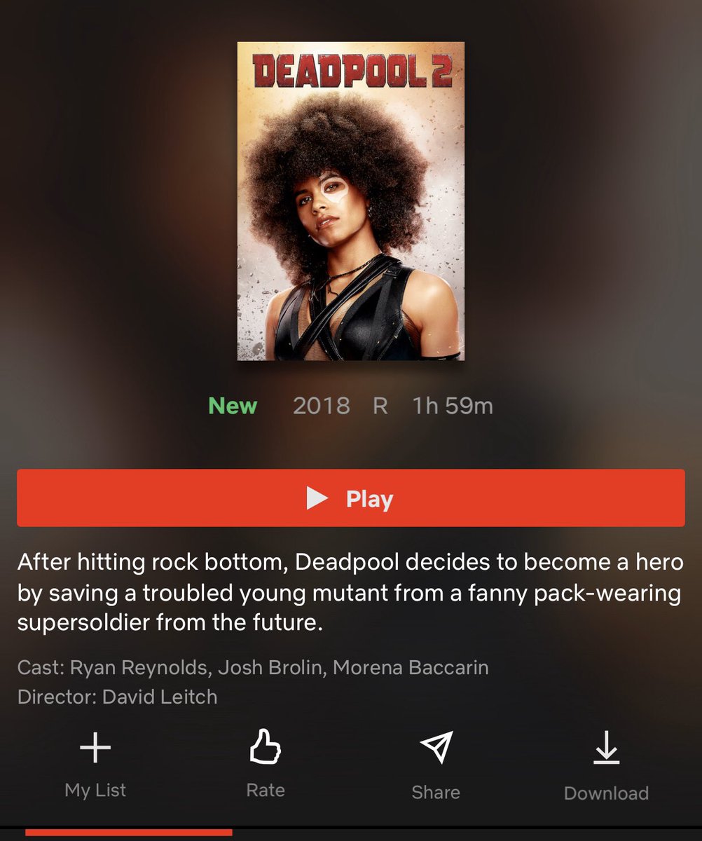 FilmWithPhil's tweet photo. Canadian friends! Deadpool 2 is now on #Netlfix ! If you haven’t seen this R rated sequel to the hit original film, it’s time you do!
#FilmTwitter https://t.co/SStVAdT6A7