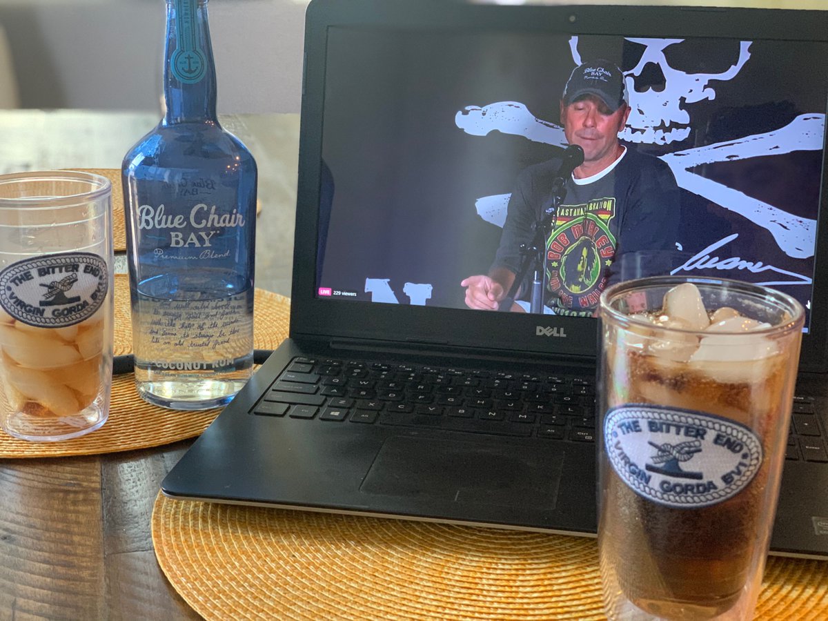 Loving this livestream with <a href="/kennychesney/">Kenny Chesney</a> and <a href="/bluechairbayrum/">Blue Chair Bay Rum</a>...much needed break! Thank you <a href="/noshoesradio/">No Shoes Radio</a> <a href="/noshoesnation/">No Shoes Nation</a> #noshoesnation #hereandnow