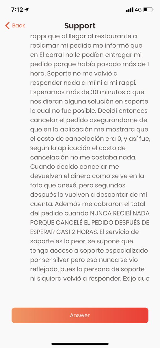 miguelossa2's tweet photo. @RappiColombia podrían hacerse cargo de sus agentes de soporte y su servicio ineficiente? Hoy me cobraron un pedido que nunca me llego y no han querido darme respuesta, en otras palabras, me robaron la plata. Sus políticas de cancelación son un completo engaño. Adjunto fotos https://t.co/wfbDTtmU8Y