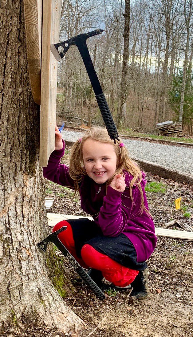 Allie Reeves talent at throwing tomahawks! #teachcent