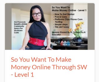 MzKimAP's tweet photo. Dropping my online class links here!
Niteflirt Fundamentals:
https://t.co/BtzvJZ1IuG
So You Want To Make Money Online - Level 1
https://t.co/h6pi5eCIhc
Level 2
https://t.co/hOF7loAvMM
Level 3
https://t.co/UlU9M6pHno
All: https://t.co/cBoljTG7Fe #onlineSW #onlineclasses https://t.co/mO9paWWobG