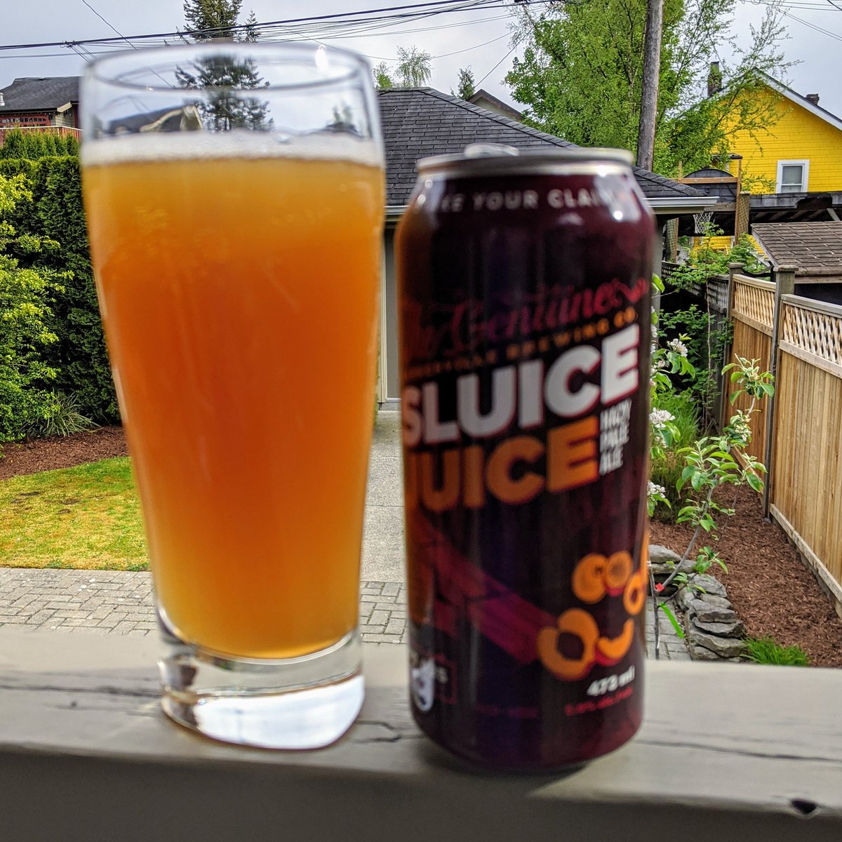 What a week! It's finally Friday (at least I think it is). Though it's not my closest local brewery I still consider the Sluice Juice Hazy IPA from <a href="/BarkervilleBeer/">Barkerville Brewing</a> local (even if it's 656 km &amp; 38 hour bike ride). What are you drinking to support your local? #CheersCanada