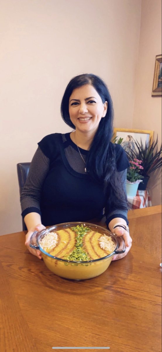 merricklibrary's tweet photo. Clerk Sara made saffron rice pudding/ Sholeh Zard. It is a traditional Persian desert.Most people cook Sholeh Zard on certain occasions like Mother’s Day and religious holidays.Check out Nightingales and Roses available on Hoopla.#merricklibrary #mklcirc #delicious #Hoopla https://t.co/YtosP70KQF