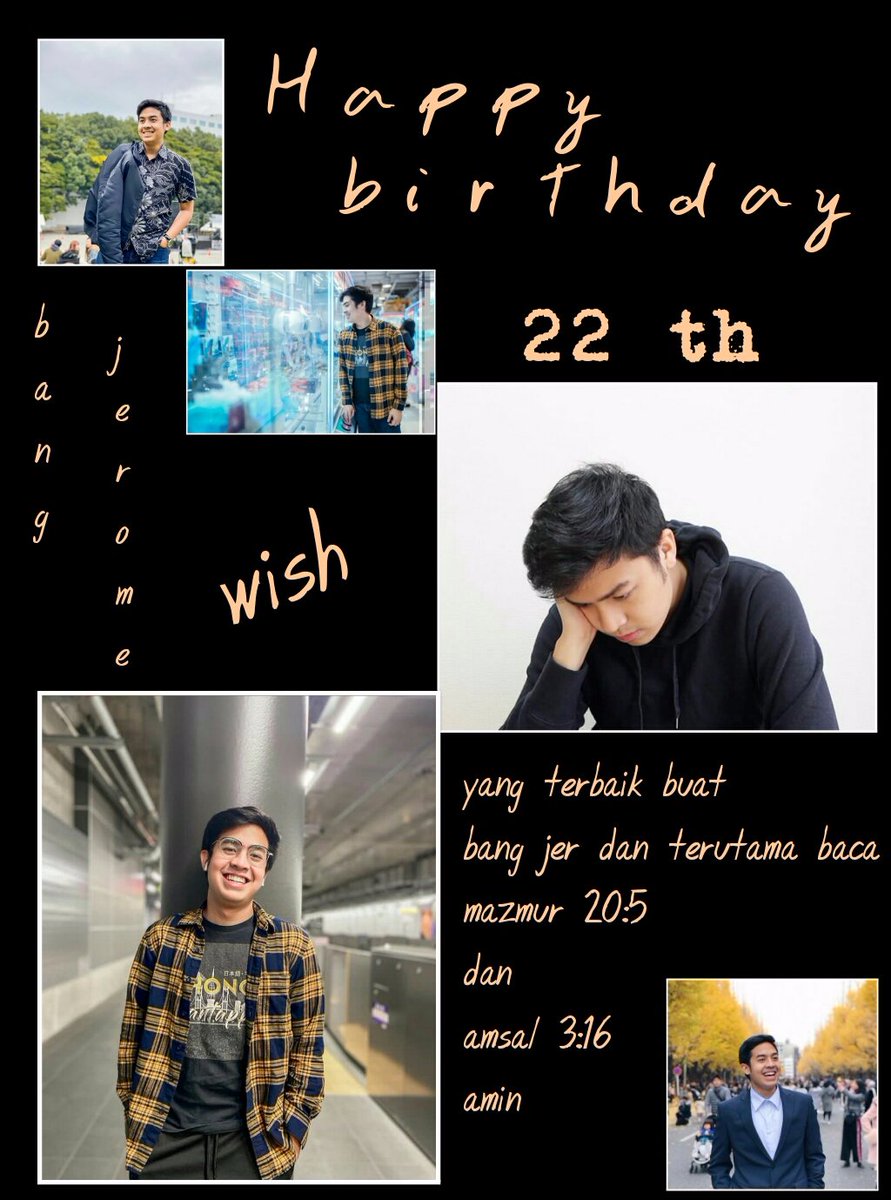 Novi_aal's tweet photo. HBD bang @JeromePolin Sukses dan semoga semakin di berkati dan menjadi berkat bagi banyak orang
#happybirthdayJerome
#hbd22th https://t.co/o4OKflZaZ1