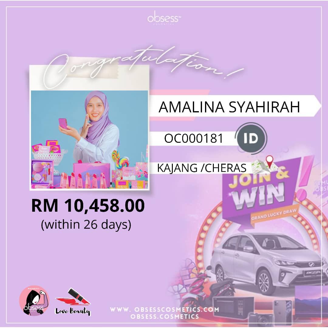 lynnasyhrh's tweet photo. Alhamdulillah. My result and team’s achievement. Syukur. This gonna be one of my sweetest memory sepanjang bisnes dgn Obsess.
Alhamdulillah berjaya pecah tembok n keluar dari zon selesa. Moga dpt konsisten n buat lebih lagi. Thank you yg tak putus support kami team #ASsquad ❤️ https://t.co/DykdUfPuI9