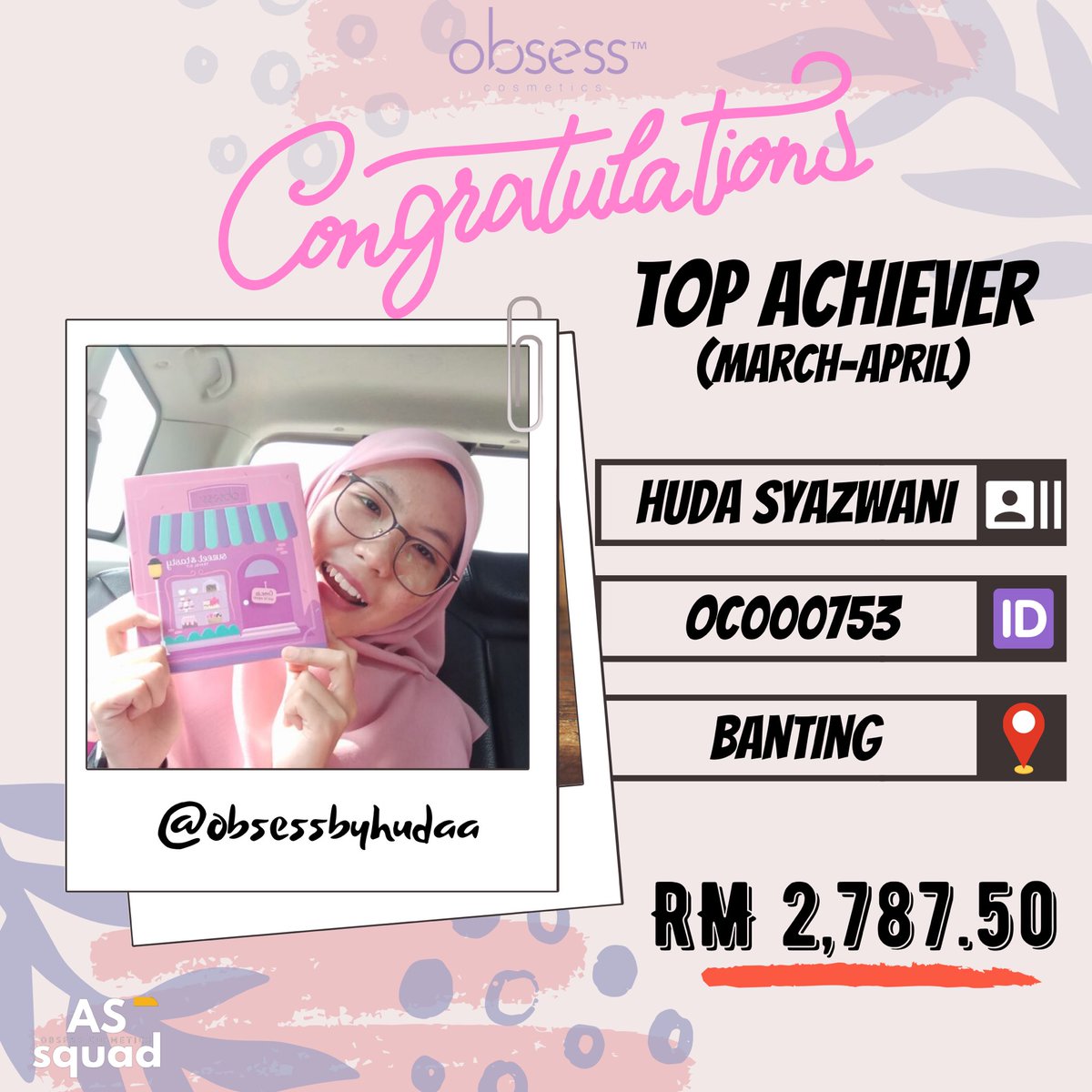 lynnasyhrh's tweet photo. Alhamdulillah. My result and team’s achievement. Syukur. This gonna be one of my sweetest memory sepanjang bisnes dgn Obsess.
Alhamdulillah berjaya pecah tembok n keluar dari zon selesa. Moga dpt konsisten n buat lebih lagi. Thank you yg tak putus support kami team #ASsquad ❤️ https://t.co/DykdUfPuI9