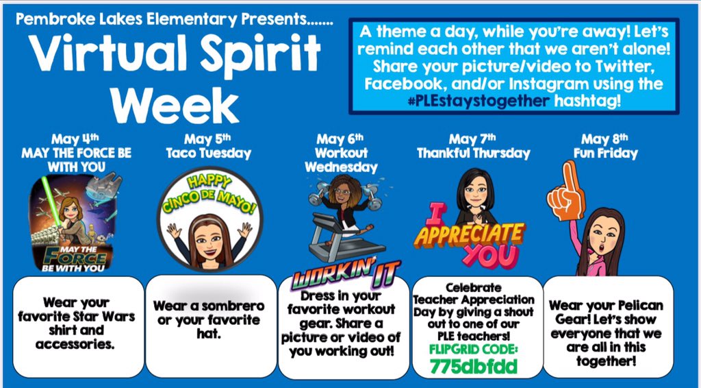 Next week 🎉.... #PLEstaystogether #distancelearning @Flipgrid @proudprincipalw @llc729 @MsJRivero @MrsCepedasClass @PeshMrs @jaresclass @sofl_teacher @MsOConnell2 @BrittanyGriner3