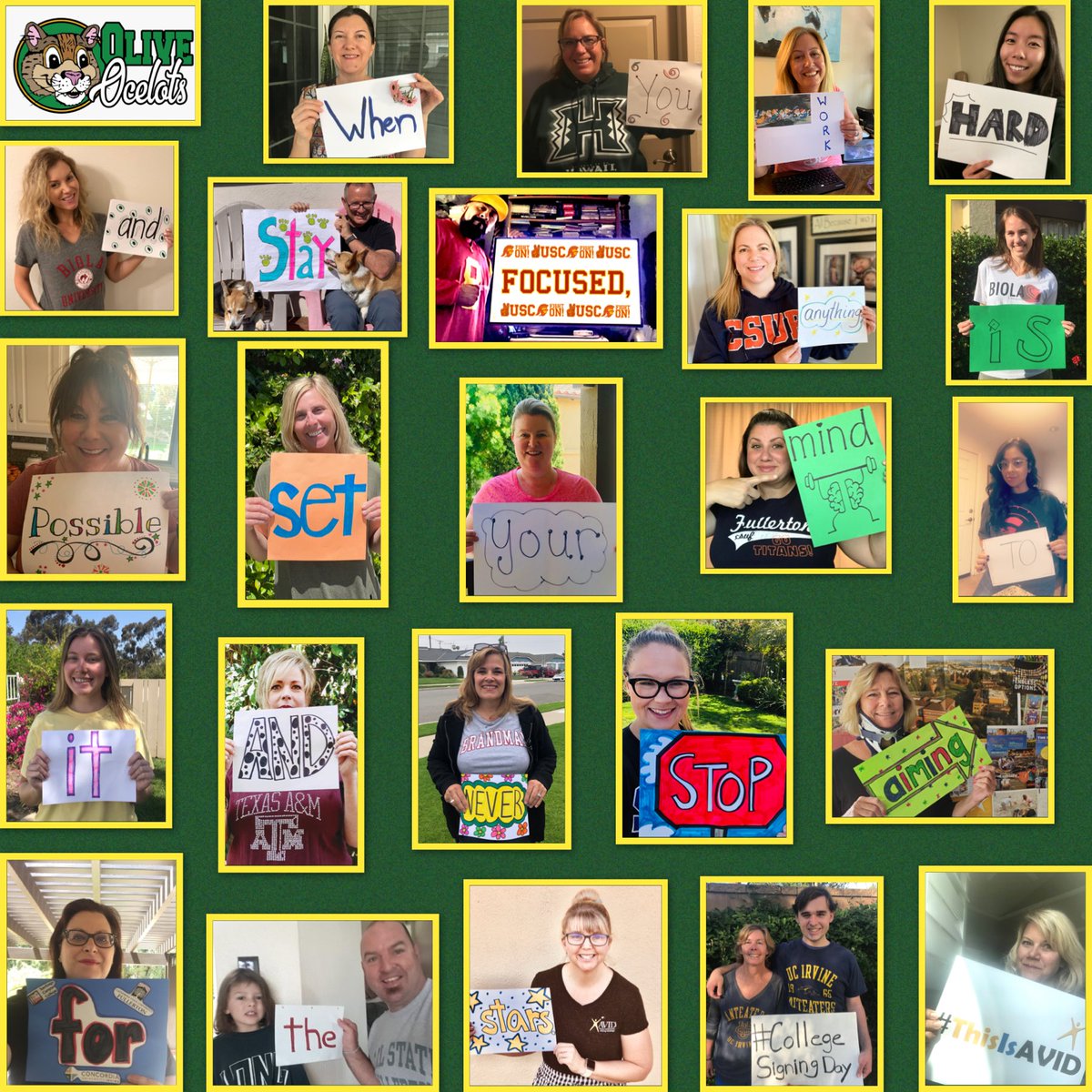 Olive School on Twitter "Olive Teachers celebrate College Signing Day!…