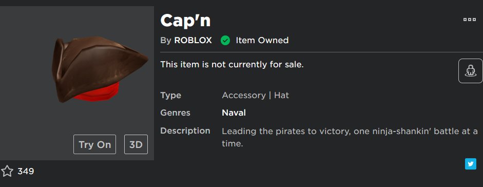 buying the pirate captains hat in roblox sale going on for pirate captains hat