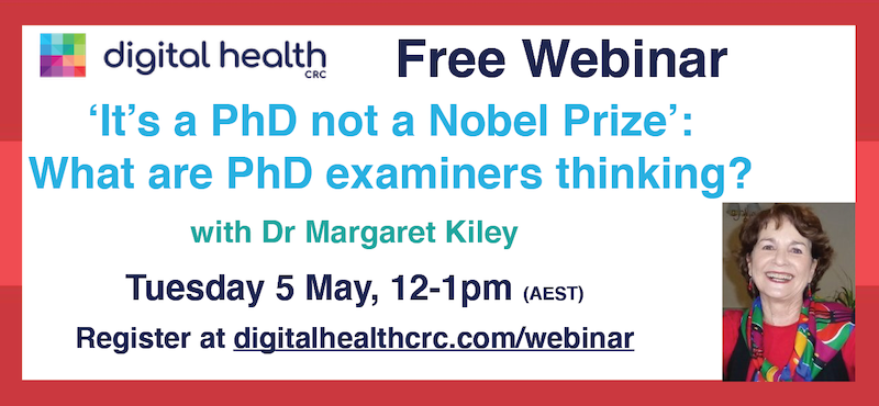 digihealthcrc's tweet photo. Join us to find out how examiners approach #PhD assessment, what they look for in a good #thesis &amp; what upsets them + tips to help you prepare for the oral exam or viva. Register now https://t.co/nPbHGjilad #phdchat #phdadvice #phdforum #phdlife #ecrchat #acwri #DHCRCPhD #DHCRC https://t.co/flaqcGqhby
