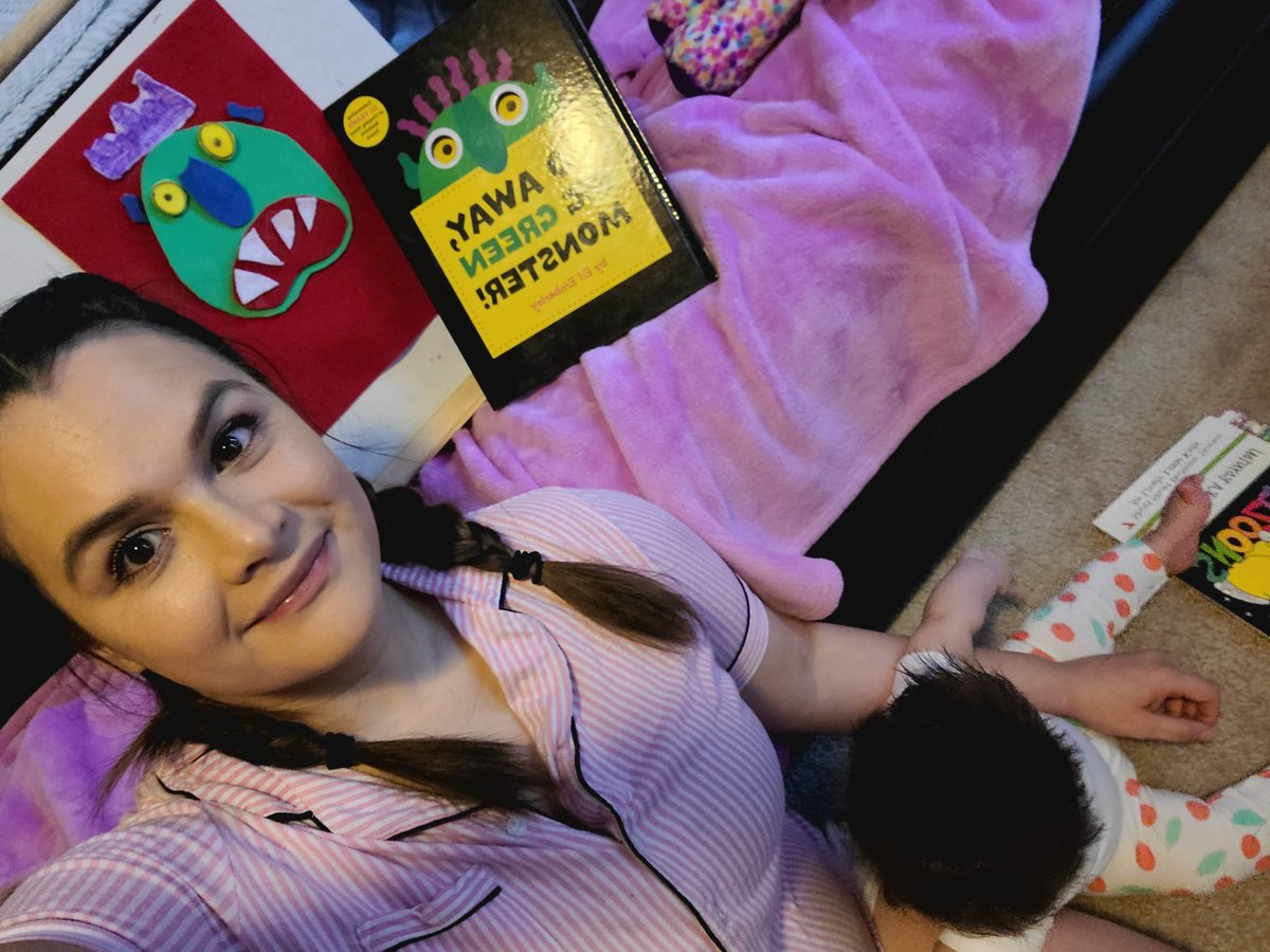 yesimedinak's tweet photo. We just finished our PJ Party on Zoom and we had so much fun!! We had 2 special guests, Sofia and the big green monster. Don't worry, he was gone by the end of the party!! @NISDKallison #leadthecharge #NISD_ECE https://t.co/2nVtbsjK2W