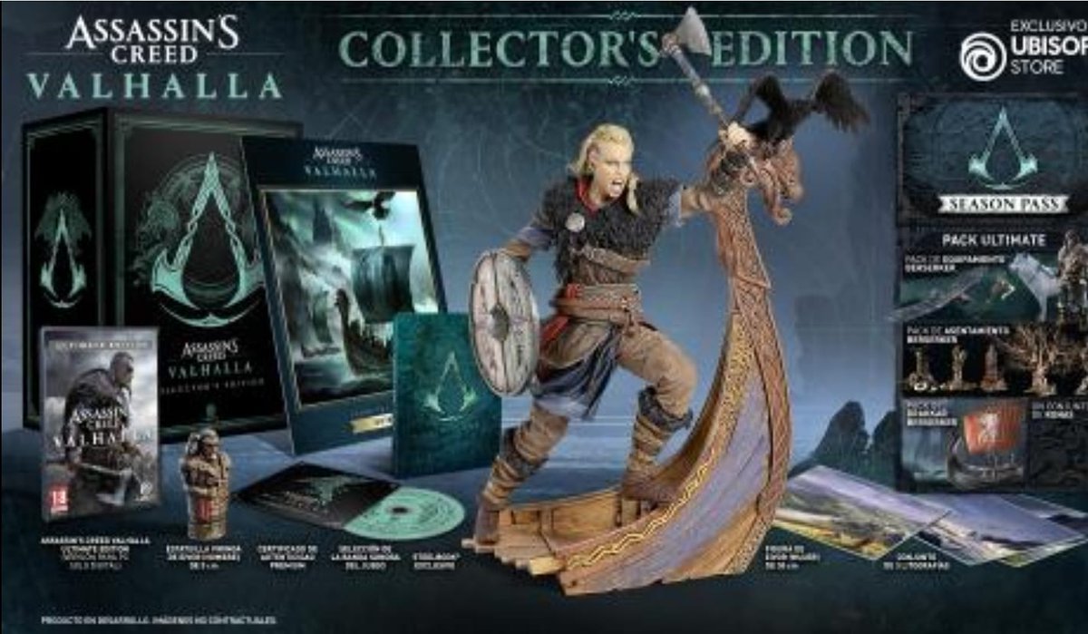 thebigbox_01's tweet photo. Edición coleccionista de assassin's Creed valhalla 200€...no creéis que en plena crisis se les ha ido de las manos??...además, vaya figura fea!!
Y Vosotros, que haréis???
#assassinscreedvalhalla #ubisoft #youtubers #thebigbox #youtube https://t.co/bzV4EGgnhU