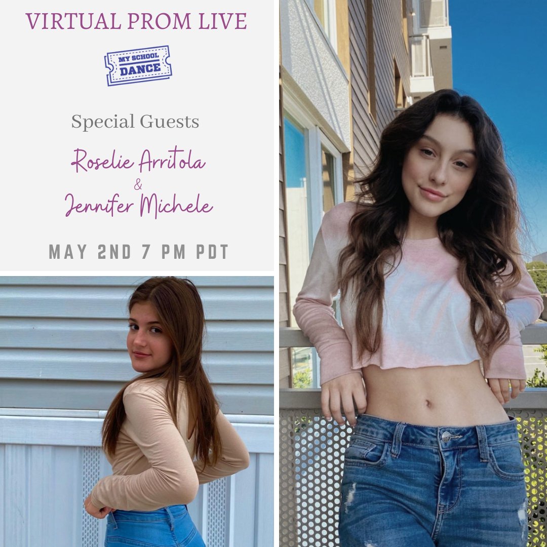 Who are you excited to see tomorrow night? Be sure to check out  the current guests that we have attending.  #jennifermichele <a href="/roseliearritola/">Roseliearritola</a> 

Be sure to tag a friend and Like your Favorite Guest post that will be there tomorrow! #VirtualPromLive