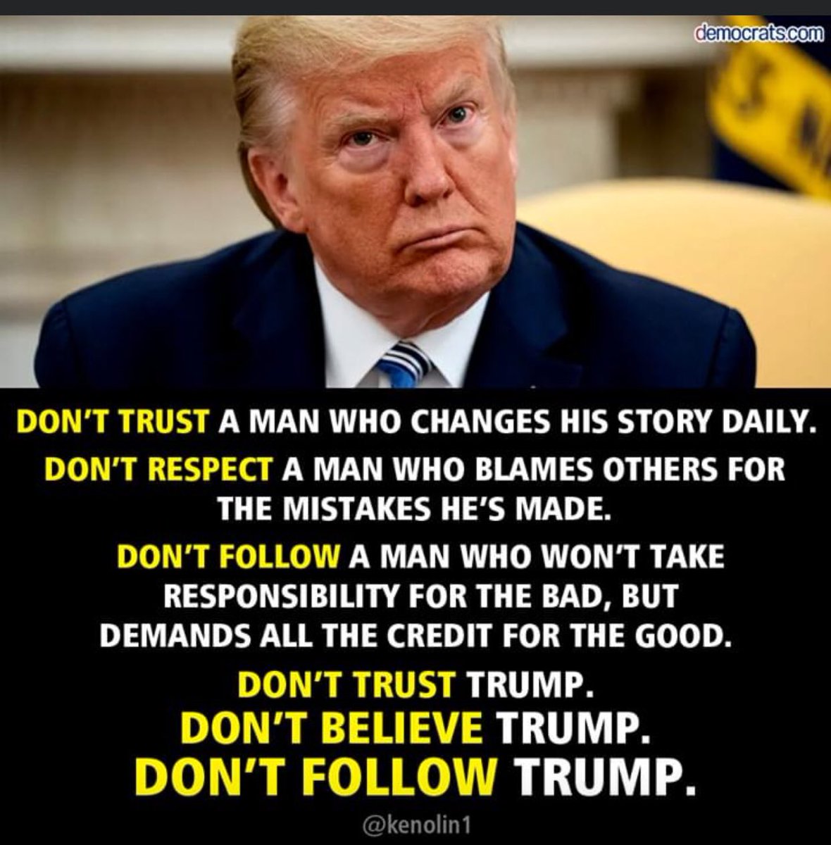 momgladewater's tweet photo. @realDonaldTrump #questionsthattriggertrump
Who are you’re sources and the proof that this actually happened? https://t.co/Us24SaRna9
