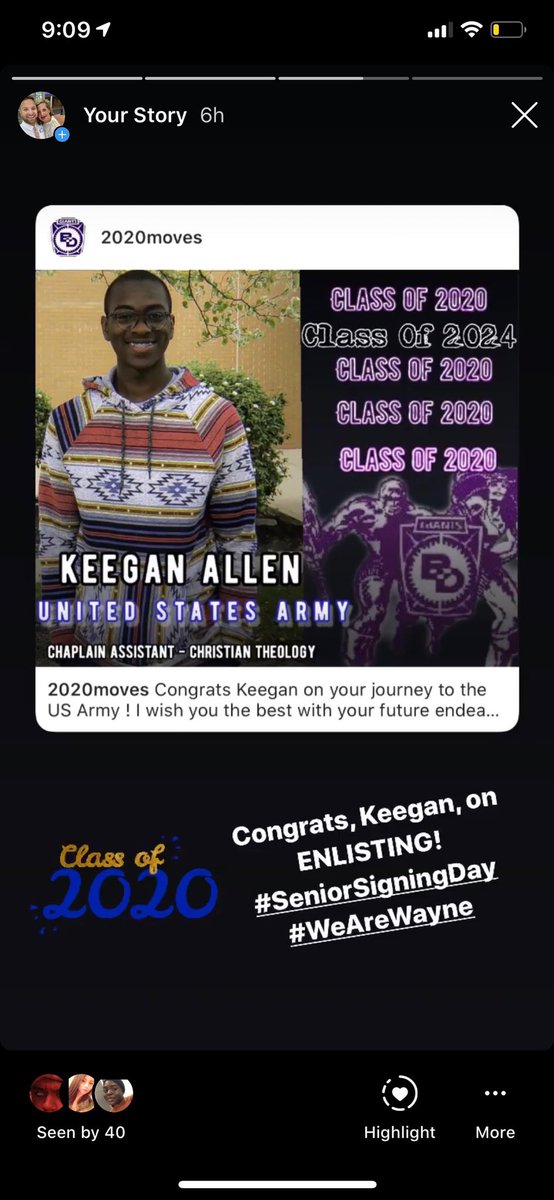 WendySkibinski's tweet photo. Serving our country for Keegan— Enlisting his trajectory!!! #wearewayne #wayneaimshigh https://t.co/Uejal1b3Bw