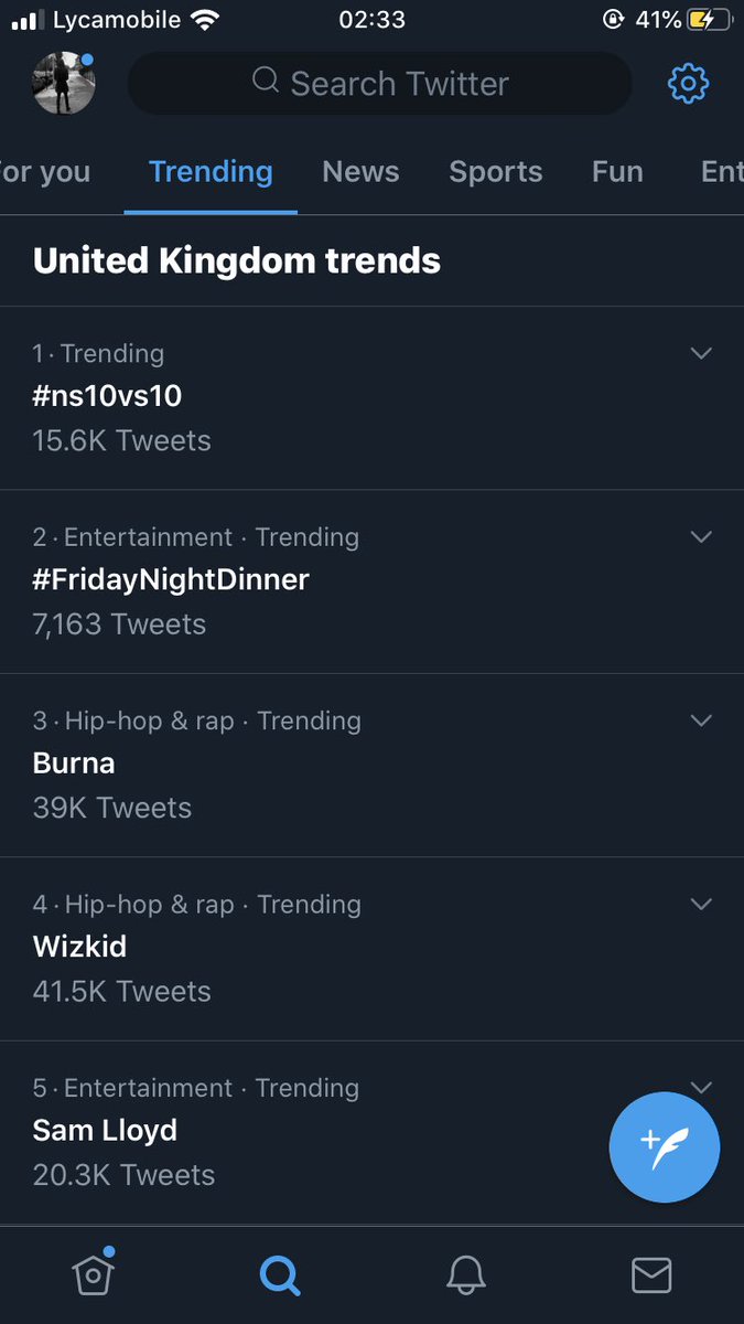 WizkidFC_UK's tweet photo. @MiZtA_MD1 You can sleep well my brother knowing Wizkid is number 4 trending on UK twitter and it’s not even Sunday yet. #FCARMY #NS10v10 https://t.co/gguEasIJlK