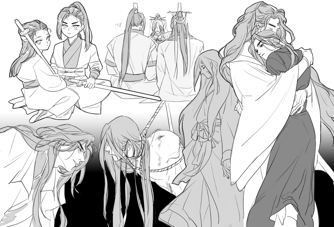 Моя судьба злодея. The scum villain's self-saving system аниме. Шэнь цинцю аниме. Манхва система злодея. Circumstances of switching bodies манга.