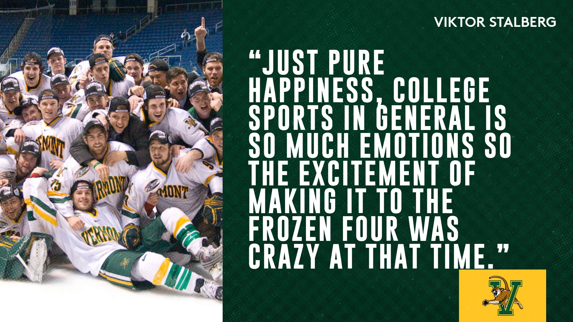 UVM Men's Hockey on Twitter "“Just pure happiness, college sports in general is so much