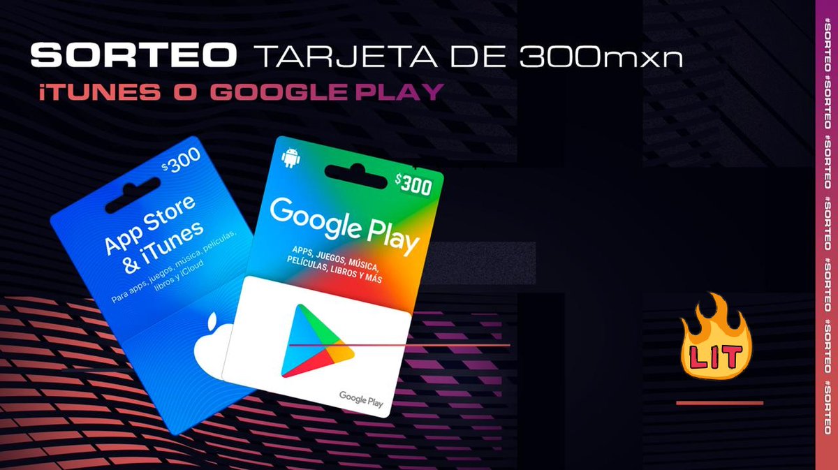 🌟S O R T E O🌟

Gana una tarjeta iTunes o Google Play de $300mxn 😱🤩

Solo tienes que seguir a:
⚔️ <a href="/S49_BS/">Sebas</a>
⚔️ <a href="/LaCruzBS/">LaCruz</a>
⚔️ <a href="/BarajasfBS/">Barajasf</a>

¡No olvides dejar tu ❤️ y 🔄 para poder participar!

#SiempreCultu 💙