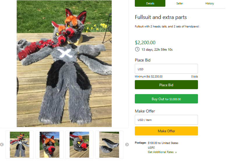 Moon2Umbriel's tweet photo. ➕2 heads ➕ 2 pairs of 4 finger puffy paws.➕two tails.➕one pair of outdoor feet paws➕ digitigrade bodysuit ➕physical badges

More Images: https://t.co/CUB0Dj3FMF

Bid Here: https://t.co/fzO2ixq45e

@TheDealersDen 

#thedealersden #fandom #auction https://t.co/5h6sNUecJC