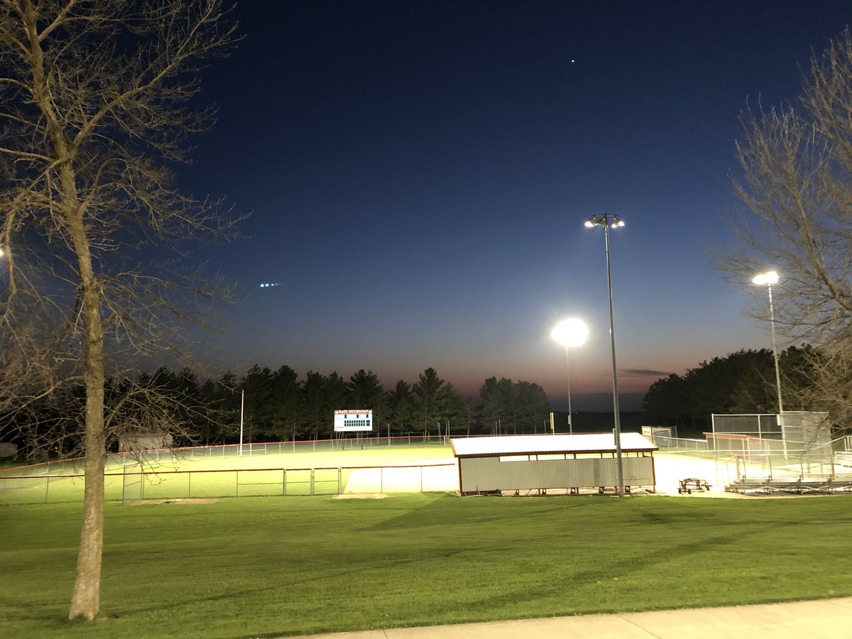 EbCoachShaffer's tweet photo. East Buchanan High School 5/1/2020. Friday night lights. @IHSAA @IFBCA  #lightupIA https://t.co/4WGl8uYbbG