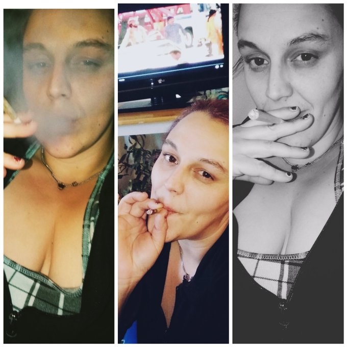 Watching Cheech and Chong with my Momma and of course smokin... How does your Friday night looking? 🖤💋🤘