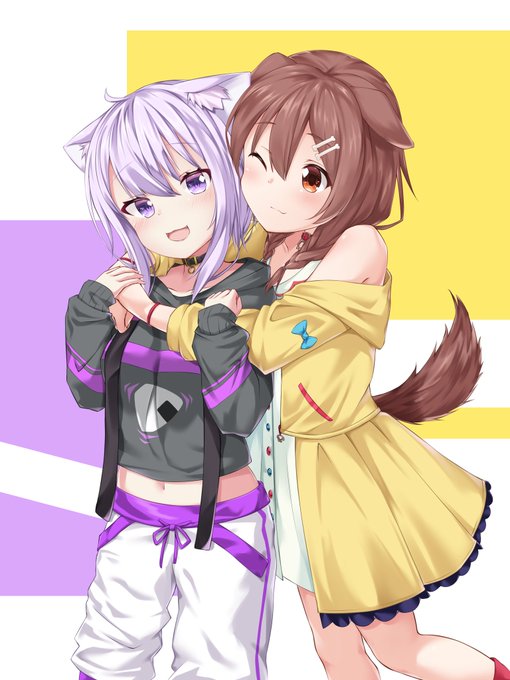 おかゆちゃんの顔を修正したので再投稿!
遅くなったけど2人とも一周年おめでとう!!
#絵かゆ
#できたてころね
#ホロコミイラスト 
#おかころ 