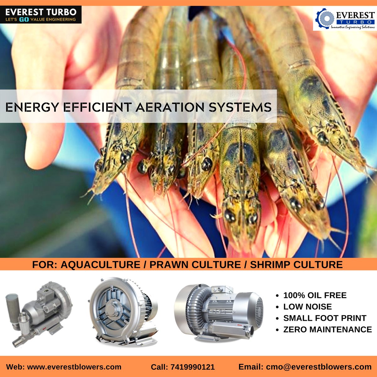 EverestTurbo's tweet photo. ENERGY EFFICIENT AERATION SOLUTIONS FOR AQUACULTURE – FISH & PRAWN CULTURE
#everest #everestturbo #everestblowers #everestvacuum #everestturbolife #weareeverestturbo #sidechannelblower #blowers #aquaculturefarm #aquaculture #everestsolutions #everestaerationsolutions https://t.co/YwKuTp0NM7