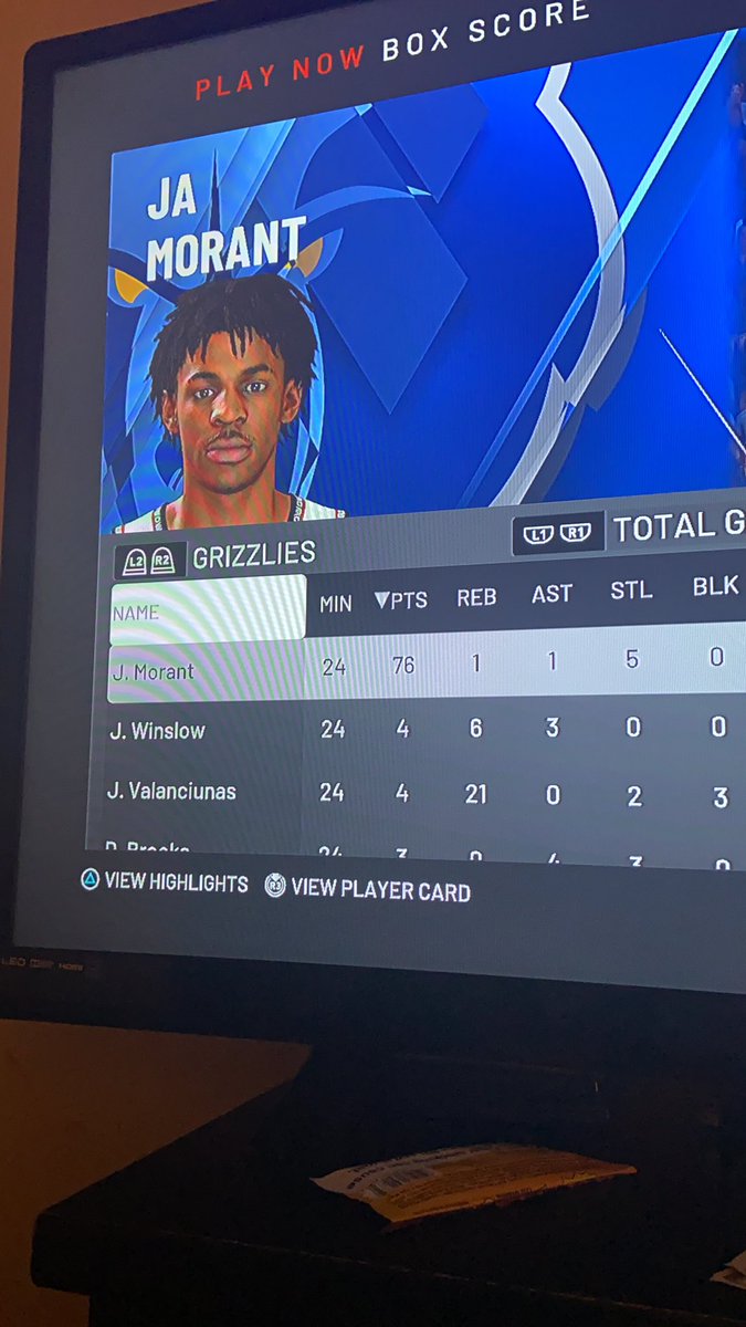Jay_brown62's tweet photo. @JaMorant OMG yo player so CRAZY ‼️ REALLY 76 POINTS https://t.co/Pb9Ku0gSl8