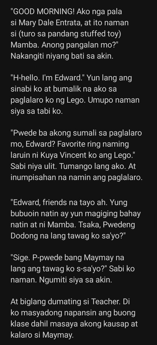 kaedee1203777's tweet photo. TH 1 

Unedited.

Pinost ko lang dito baka sakaling mainpired ulit ituloy ito. Plus cute cute ng childhood na MayWard. 🤧🥺

#MayWard
#MaymayEntrata 
#EdwardBarber https://t.co/8mk5g78oPd