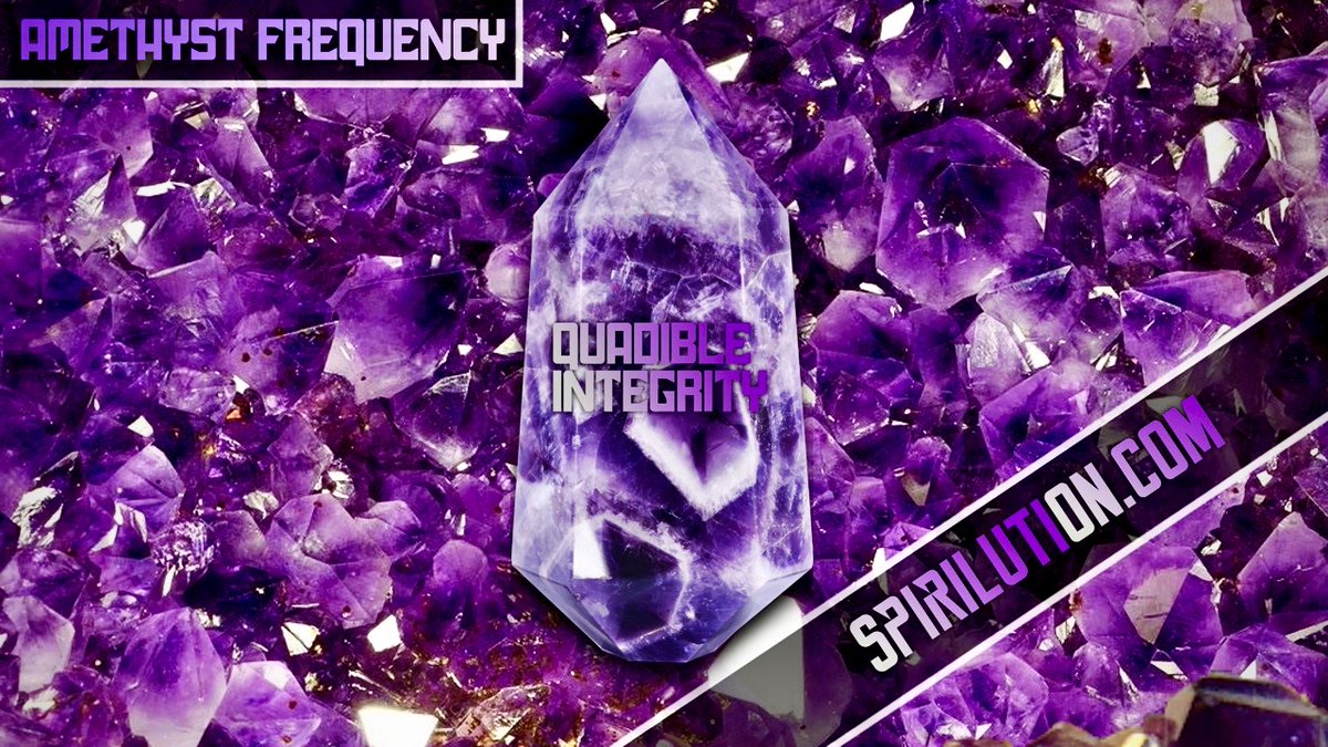 Spirilution's tweet photo. ★AMETHYST HEALING FREQUENCY★ QUADIBLE INTEGRITY
#amethyst #frequency #spiritual #meditation #crystals #gemstones #spirilution #quadible #3rdeye #thirdeye #chakras
https://t.co/8RLSkKT0o6 https://t.co/utOylBnBbL