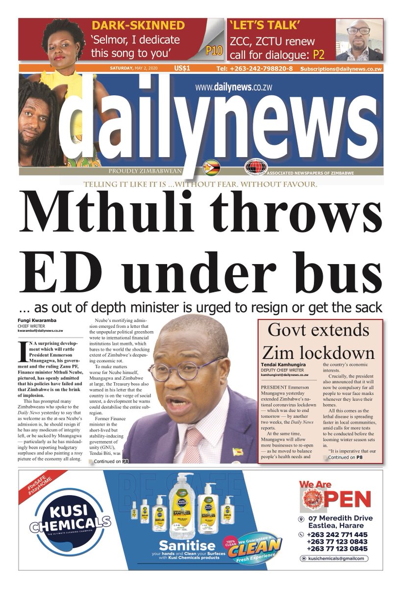 DailyNewsZim1's tweet photo. https://t.co/cQjk0xxF7S