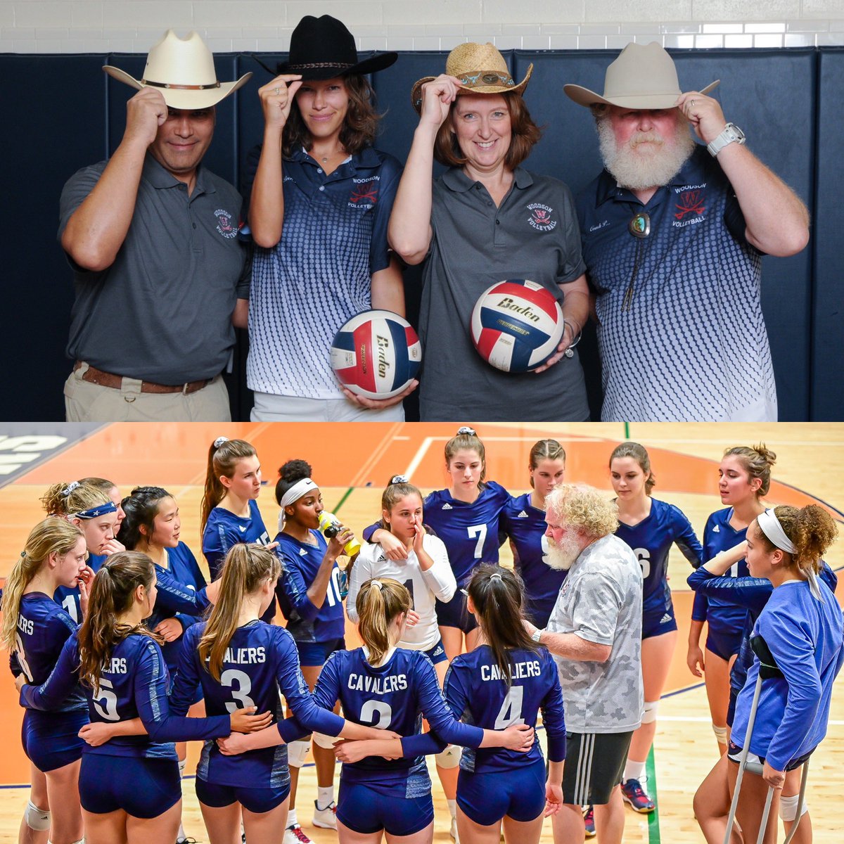 Woodsonathletic's tweet image. This week’s #FlashbackFriday goes out to the amazing ladies of Freshman, JV and Varsity @WTWVolleyball 🏐🤩 Check out our Instagram for more pics of these incredible teams! ⚔️💙❤️ #ONEWoodson #CavsSupportCavs #CavStrong #MakingHistory @WTWoodsonHS @WTWCavalry