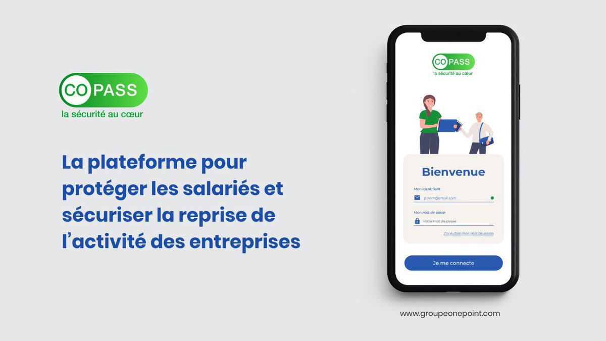 ✅ <a href="/onepoint/">Onepoint</a> et le <a href="/CreditAgricole/">Crédit Agricole</a> , lancent #CoPass, une plateforme numérique qui vise à protéger les salariés et sécuriser la reprise de l'activité des entreprises dans un contexte d'épidémie du #COVID19. En savoir plus ➡️ groupeonepoint.com/fr/actualites/…