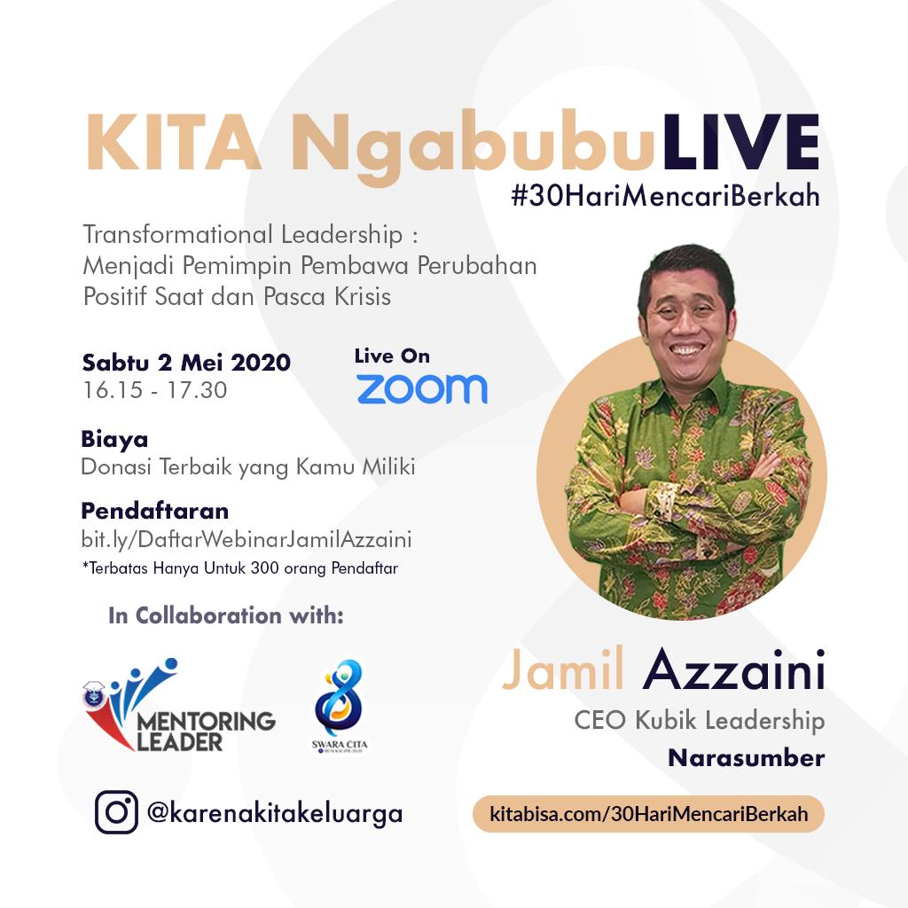 Panji_ppn's tweet photo. Jangan mau ketinggalan. Sharing ilmu dari pak Jamil Azzaini, CEO Kubik Leadership https://t.co/yMbXh0Fowr