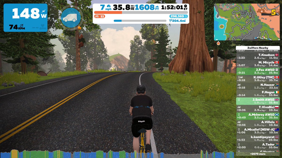 ChallengerWSM's tweet photo. 2 hours in @Worldin1Day and steady as we go currently on track for 240 miles in 16 hours with @Dolly2racer @jennygrahamis @MrMarkBeaumont @GoZwift #AW1D https://t.co/deftWNBBsl